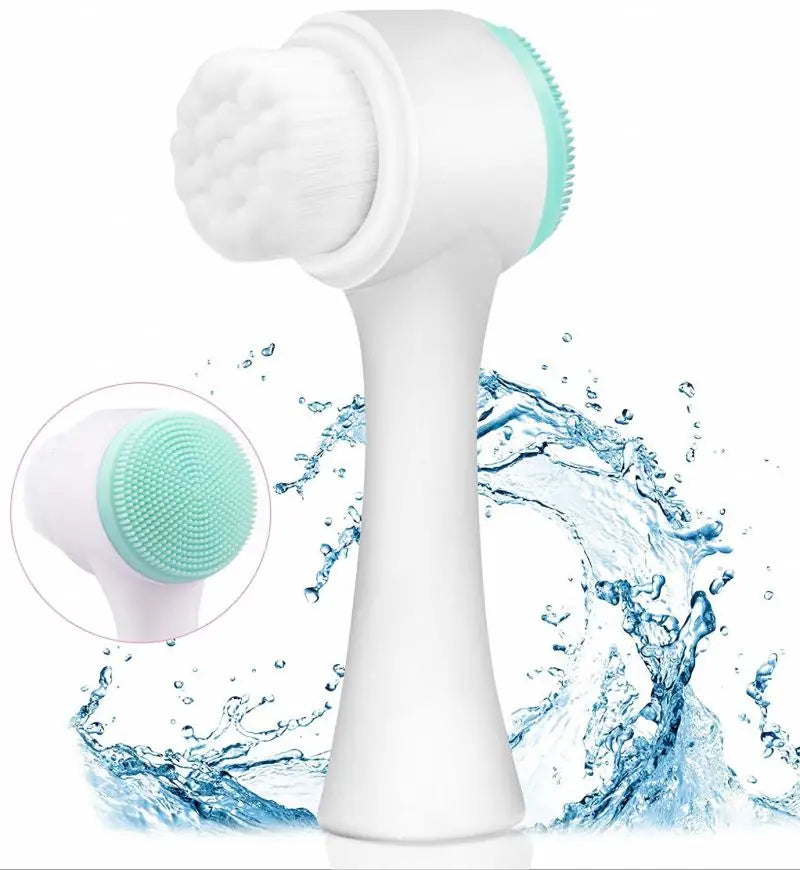Double sided Silicone Face Wash Brush