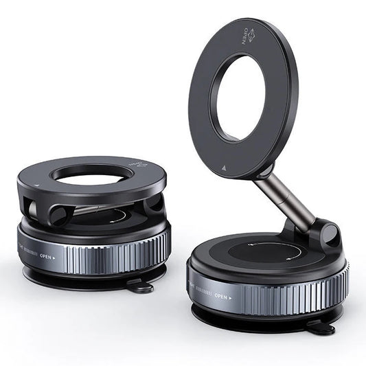 Magnetic Foldable Phone Holder with Vacuum Lock