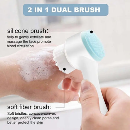 Double sided Silicone Face Wash Brush