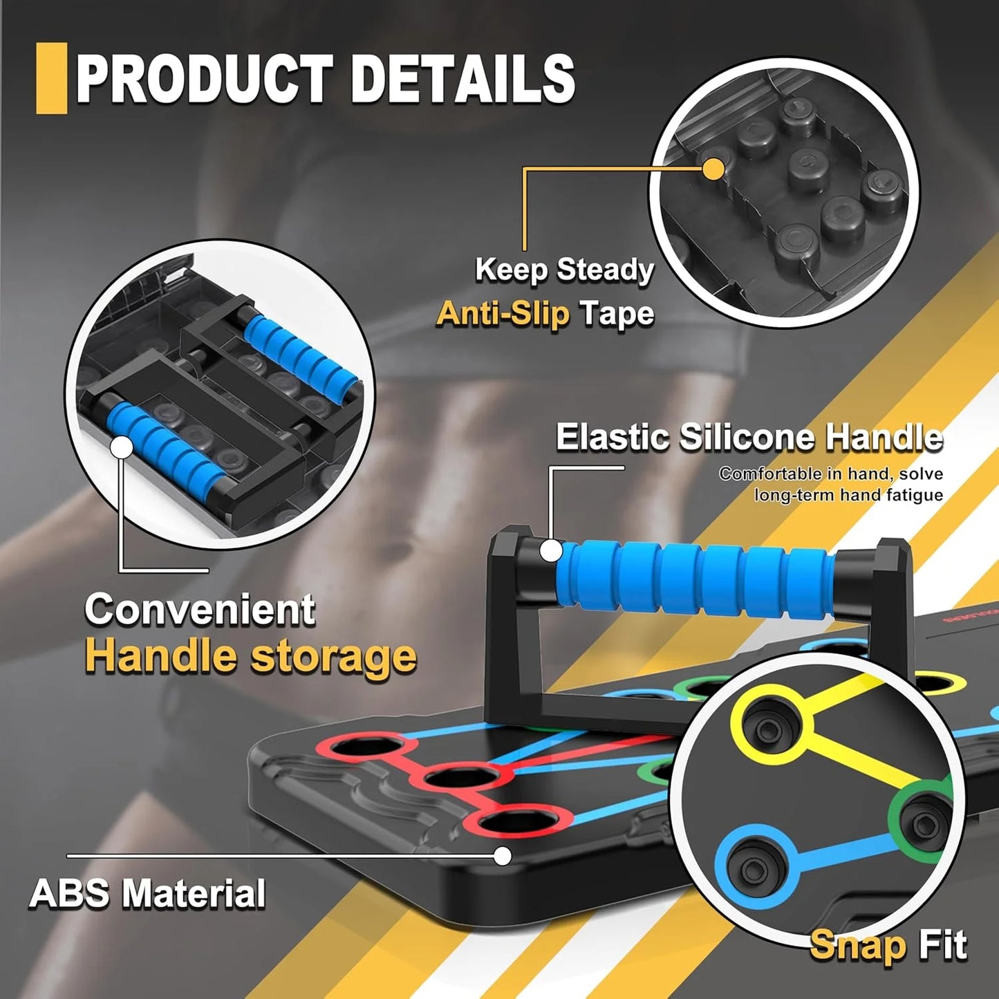 Multifunctional pushup board