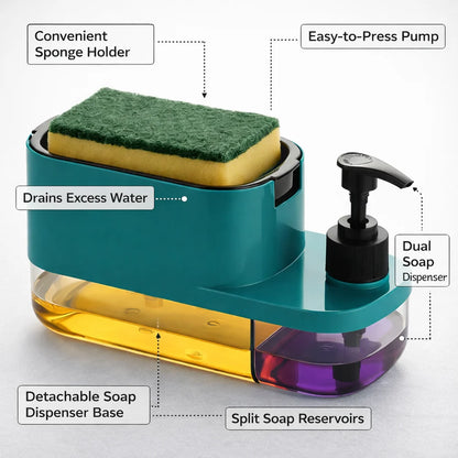 3-in-1 soap pump dispenser