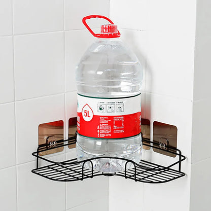 Adhesive Bathroom Corner Storage Shelf